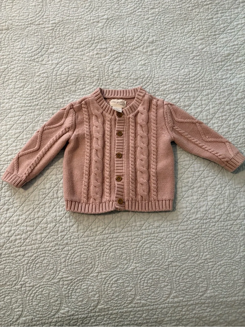 Carter’s Little Planet Fair Isle Sherpa sweater jacket bundle. Size 9 months.